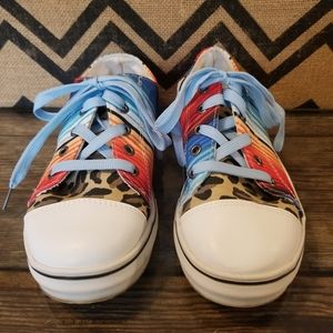 Canvas baseball low-cut shoes